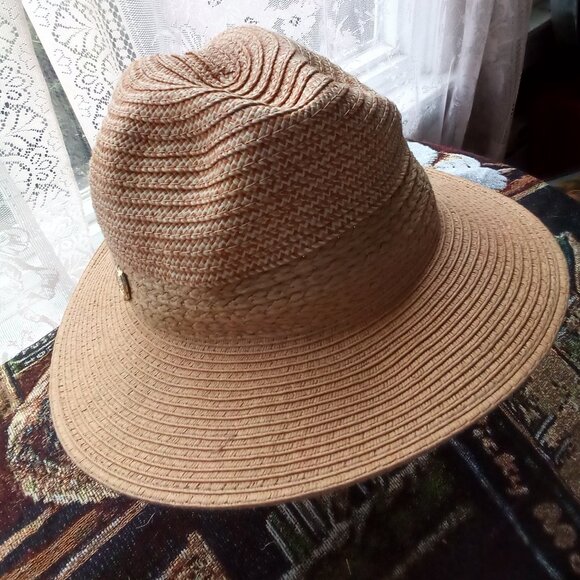 NWT Vince Camuto Summer Hat 100% Paper Spice Unisex - Picture 1 of 13